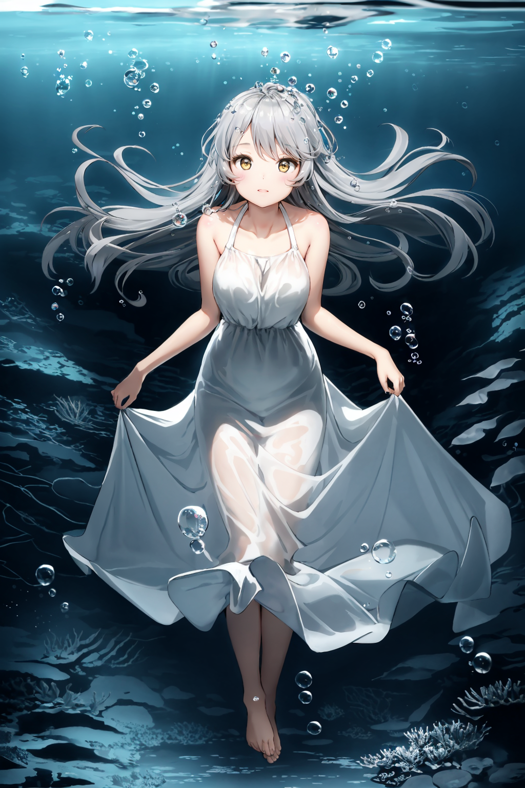01938-2691181420-Silver haired girl under water, 1 girl, solo, deep sea, very long hair, hair shaking and spreading in water, surface over head,.png